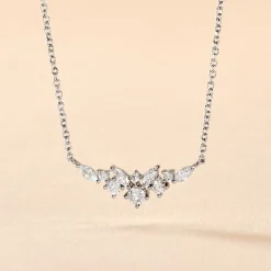 Collier Amissa Argent Blanc Oxyde De Zirconium