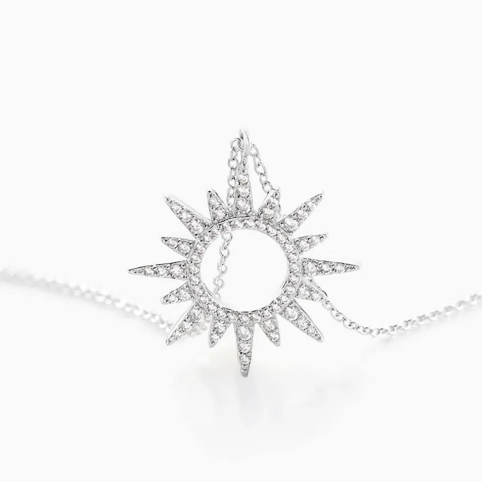 Collier Anaiz Argent Blanc Oxyde De Zirconium