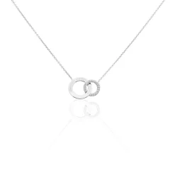 Collier Ananth Argent Blanc Oxyde De Zirconium