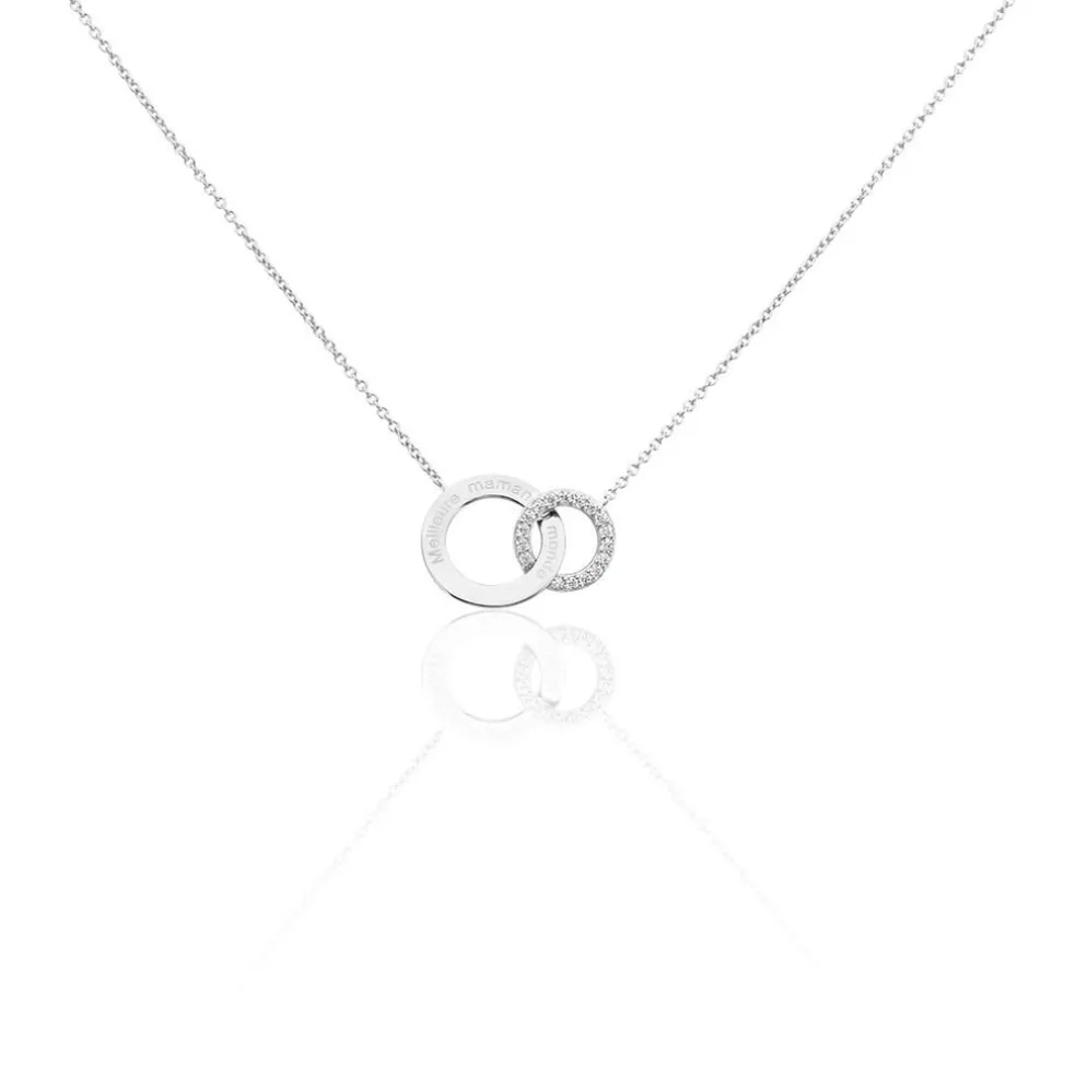 Collier Ananth Argent Blanc Oxyde De Zirconium
