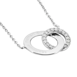 Collier Ananth Argent Blanc Oxyde De Zirconium