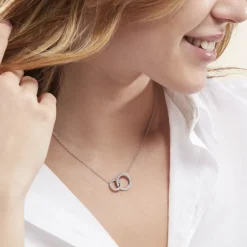 Collier Ananth Argent Blanc Oxyde De Zirconium