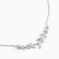 Collier Andeol Argent Blanc Oxyde De Zirconium