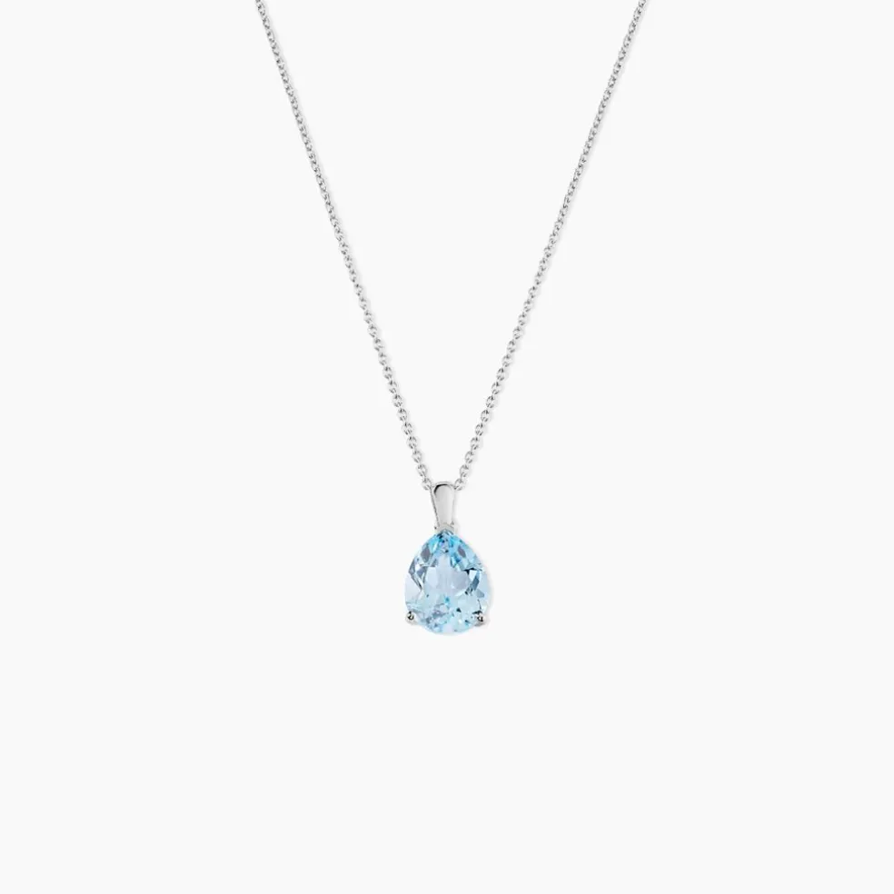 Collier Anesa Or Blanc Topaze