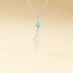 Collier Angelika Argent Blanc Pierre De Synthese