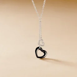 Collier Anissa Argent Blanc Céramique Et Oxyde De Zirconium