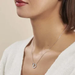 Collier Anjeza Argent Blanc