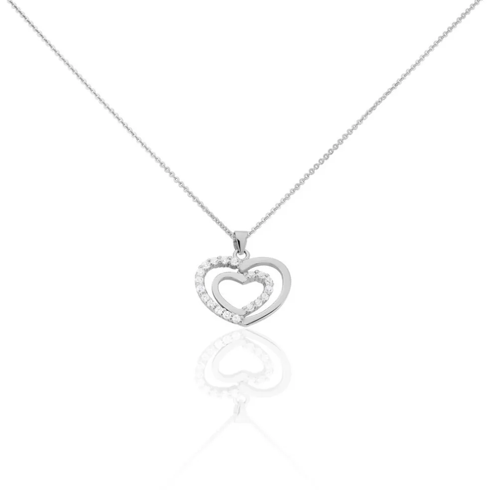 Collier Annabelle Argent Blanc Oxyde De Zirconium
