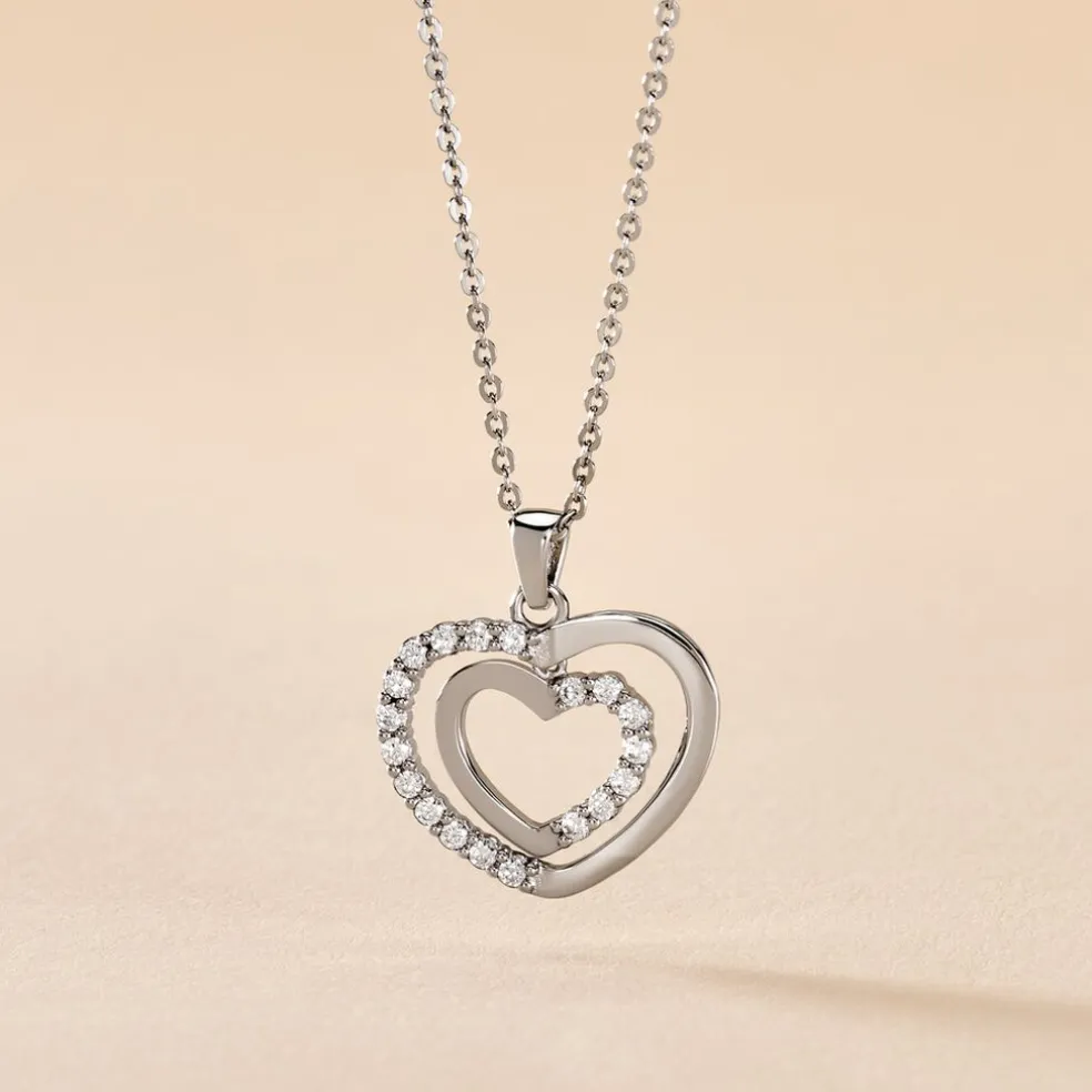 Collier Annabelle Argent Blanc Oxyde De Zirconium