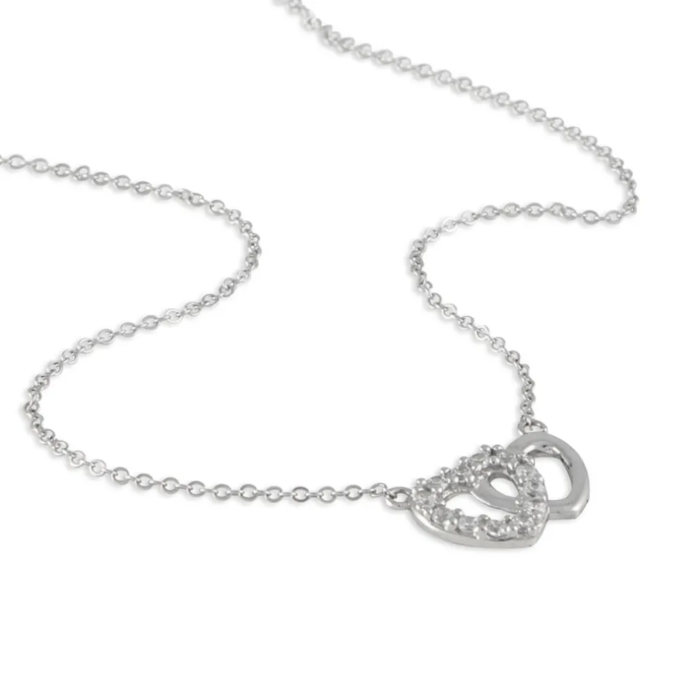 Collier Annae Argent Blanc Oxyde De Zirconium