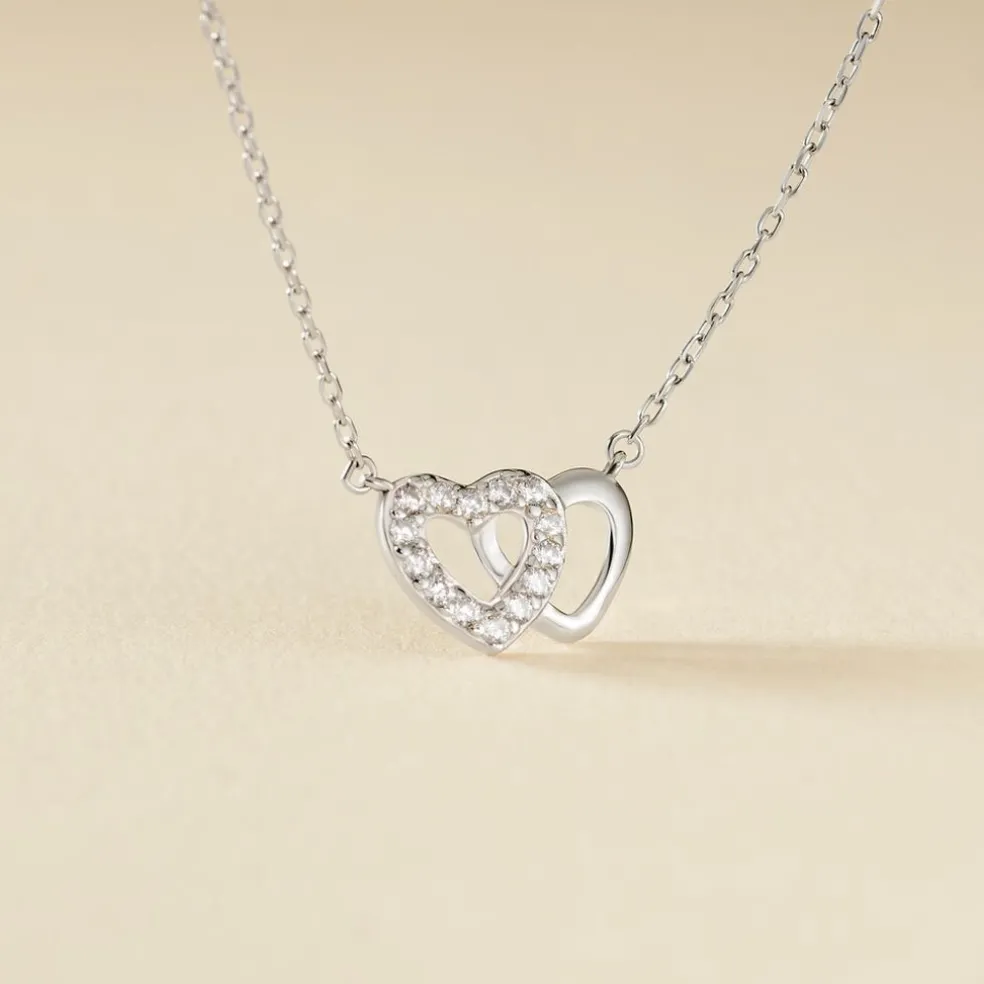 Collier Annae Argent Blanc Oxyde De Zirconium