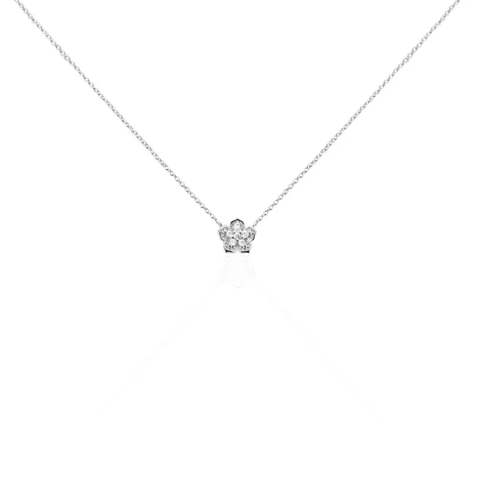 Collier Anne-charlotte Argent Blanc Oxyde De Zirconium