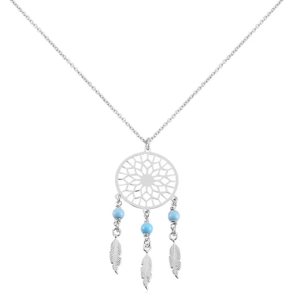 Collier Anoki Argent Blanc