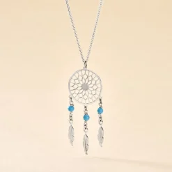 Collier Anoki Argent Blanc