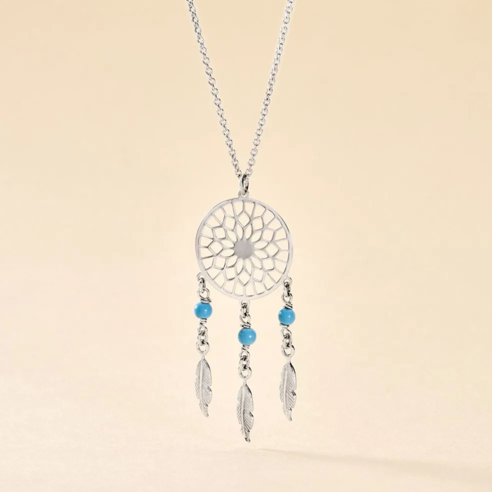 Collier Anoki Argent Blanc