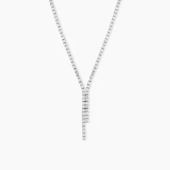 Collier Anthia Argent Blanc Oxyde De Zirconium