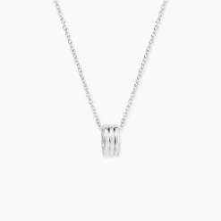 Collier Antho Argent Blanc