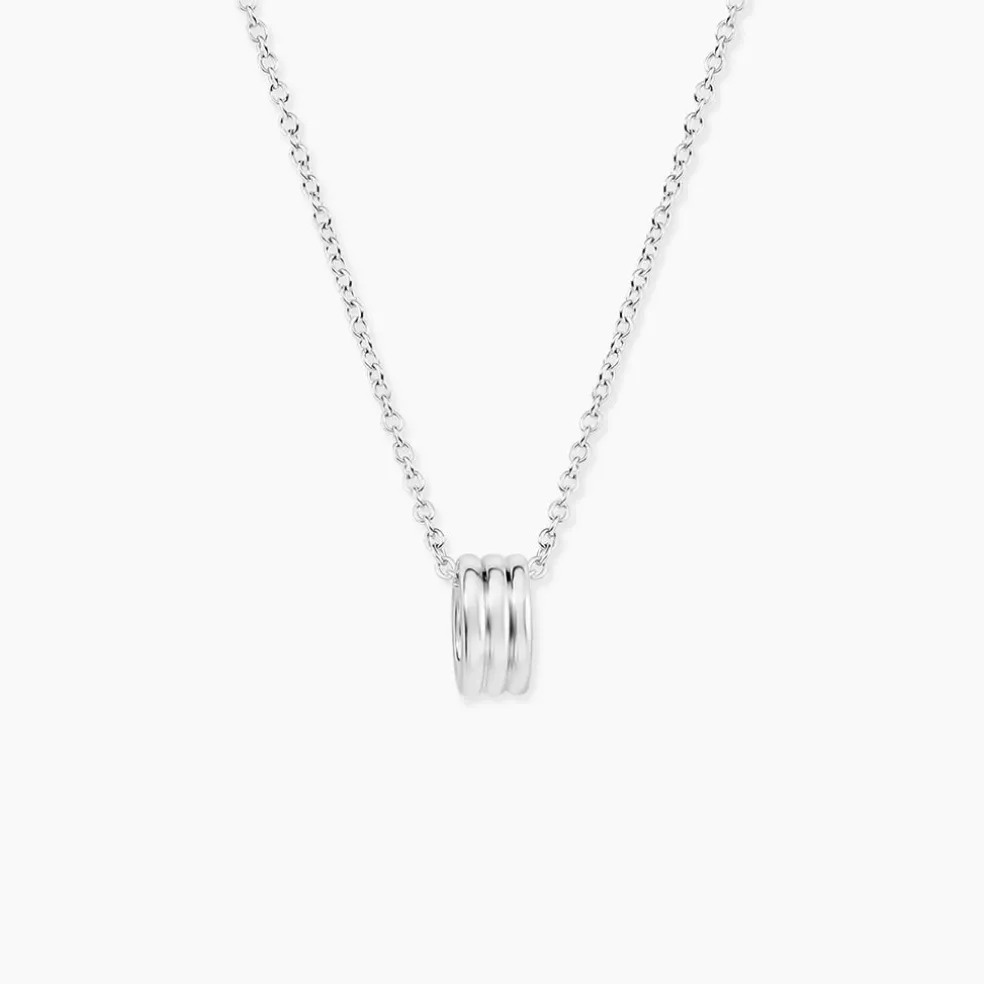 Collier Antho Argent Blanc