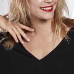 Collier Antonienne Argent Blanc Oxyde De Zirconium