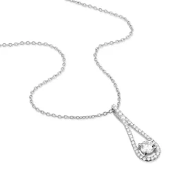 Collier Antonietta Argent Blanc Oxyde De Zirconium