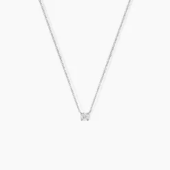 Collier Aphrodite Or Blanc Diamant