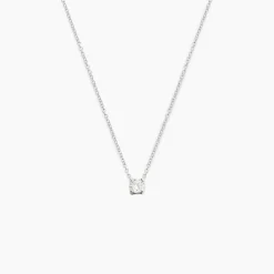 Collier Aphrodite Or Blanc Diamant