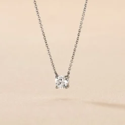 Collier Aphrodite Or Blanc Diamant