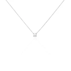 Collier Aphrodite Or Blanc Diamant