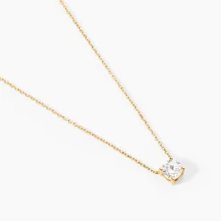 Collier Aphrodite Or Jaune Diamant Synthetique