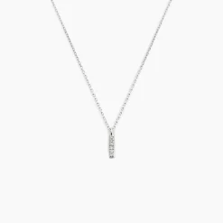 Collier Aprhodisia Or Blanc Diamant Blanc