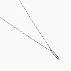 Collier Aprhodisia Or Blanc Diamant Blanc