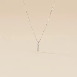 Collier Aprhodisia Or Blanc Diamant Blanc