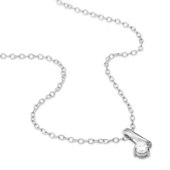 Collier April Argent Blanc Oxyde De Zirconium