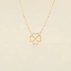 Collier Aquilegia Or Jaune