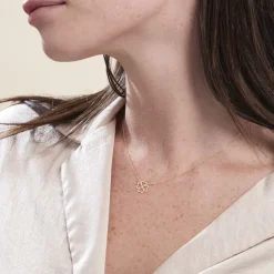 Collier Aquilegia Or Jaune