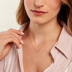 Collier Arenale Or Jaune Topaze