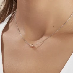 Collier Argent Bicolore Ramiro