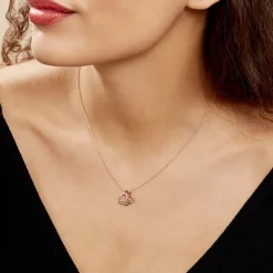 Collier Argent Bicolore Serapis Oxyde De Zirconium