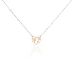 Collier Argent Bicolore Toyo