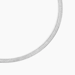Collier Argent Blanc Alayna