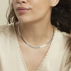 Collier Argent Blanc Alayna