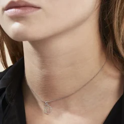 Collier Argent Blanc Alekdandarine