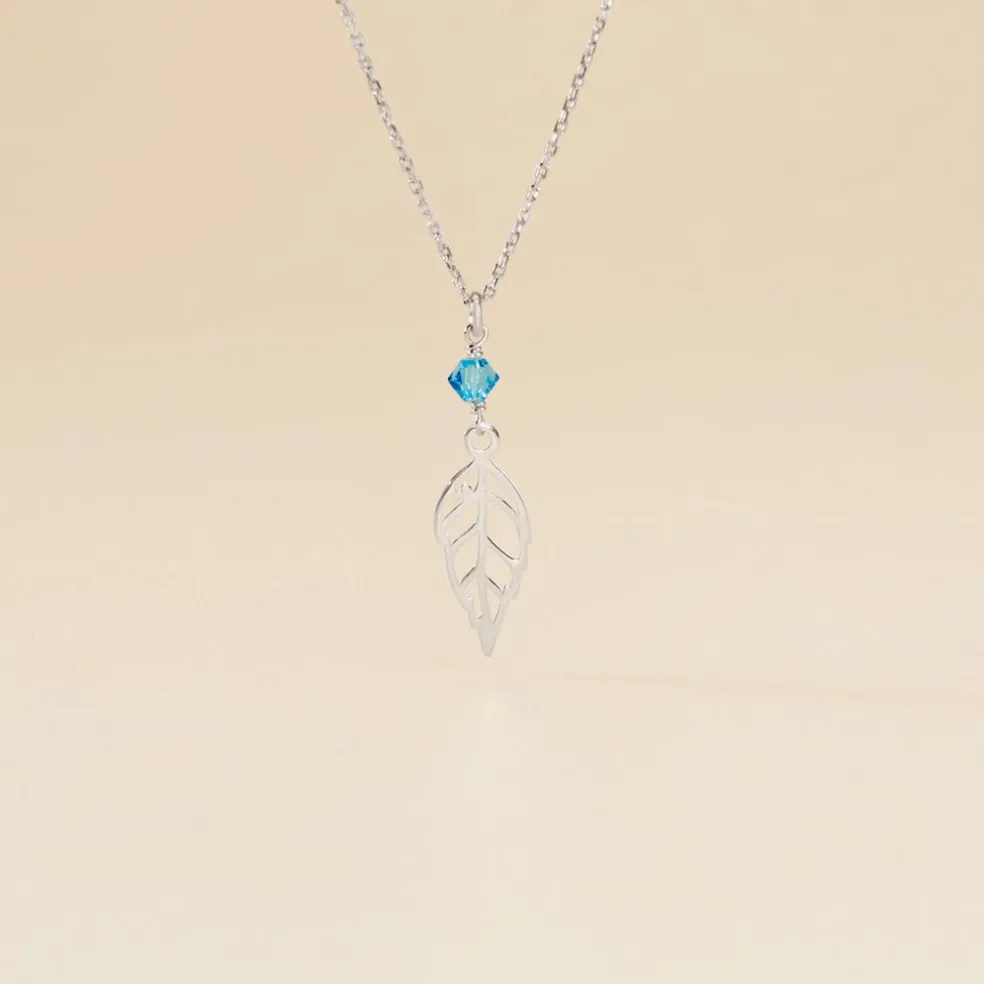 Collier Argent Blanc Angelika Pierres Synthetiques