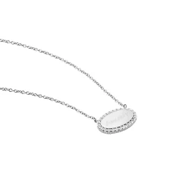 Collier Argent Blanc Ankur Oxydes De Zirconium