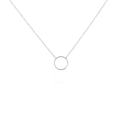 Collier Argent Blanc Anvallus
