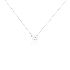 Collier Argent Blanc Astro