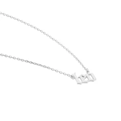 Collier Argent Blanc Astro