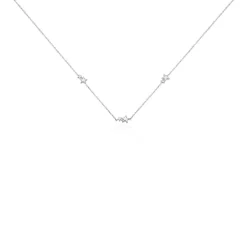 Collier Argent Blanc Astria