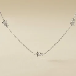 Collier Argent Blanc Astria