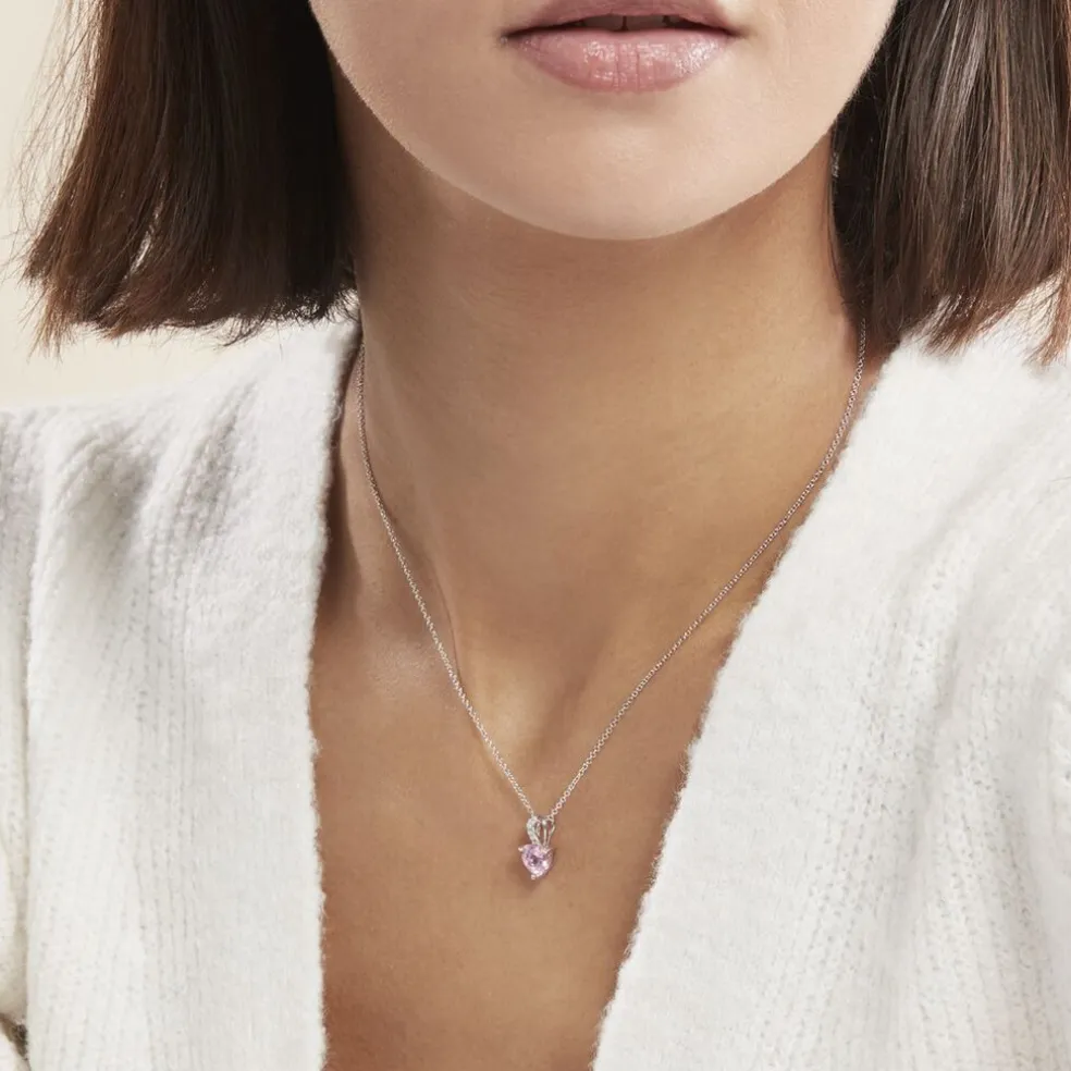 Collier Argent Blanc Atieno Oxyde De Zirconium